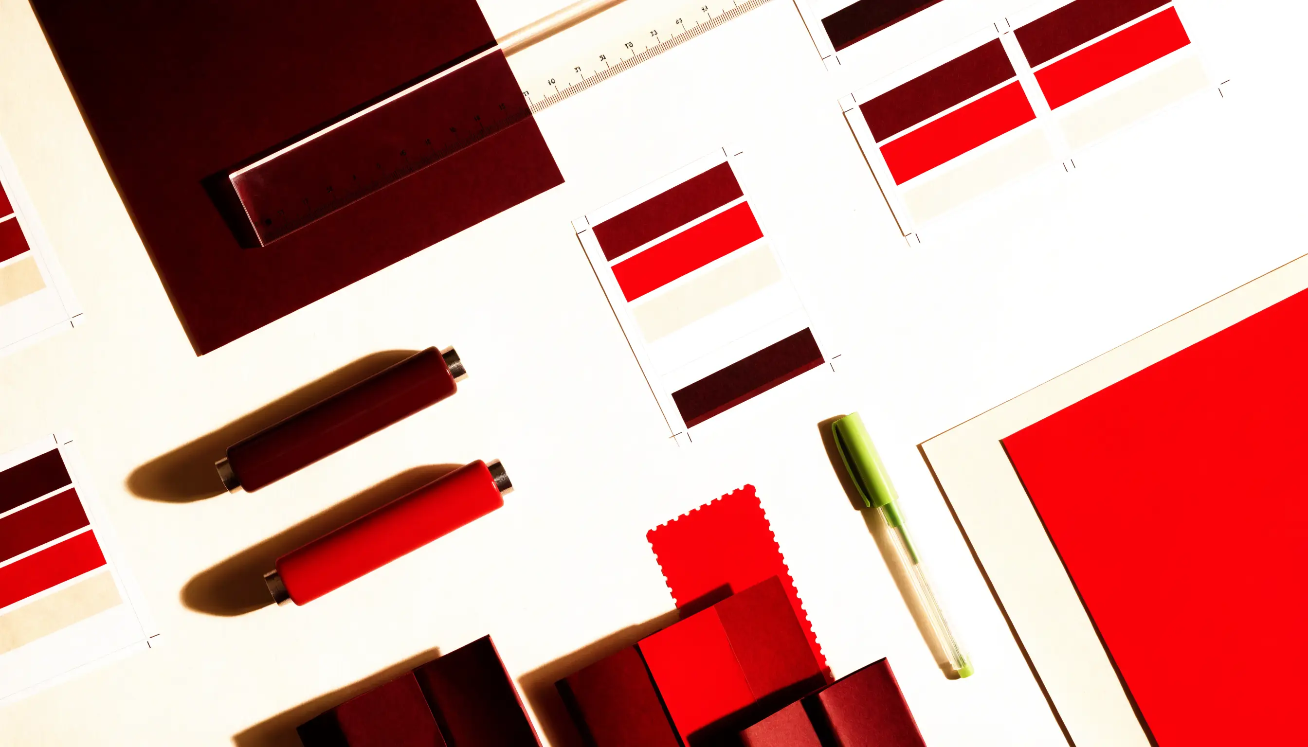 Print materials arranged for production planning